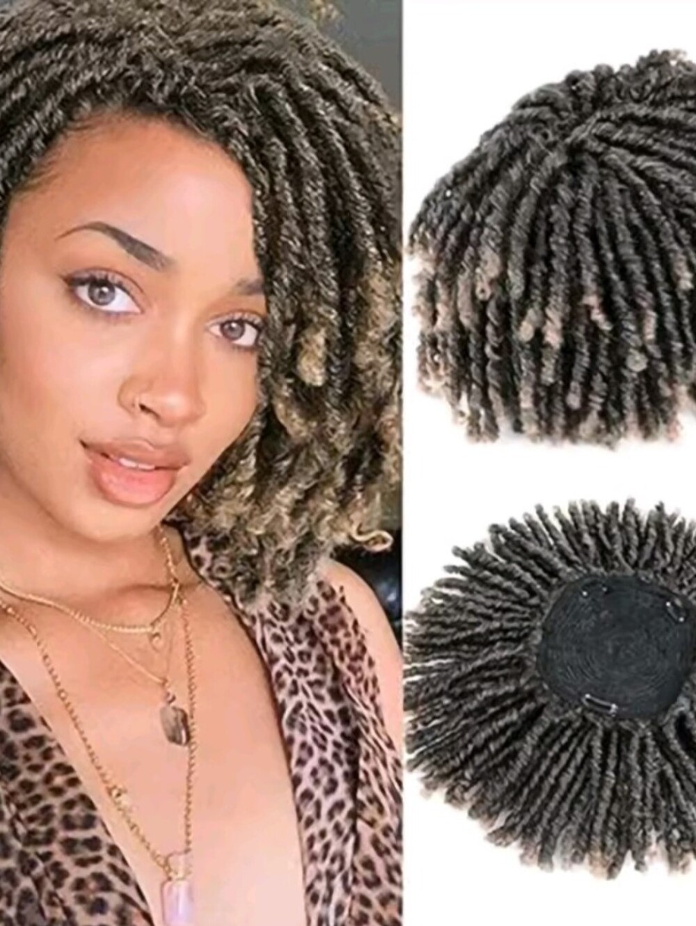 Men/Women braids Head Cover Synthetic Wig